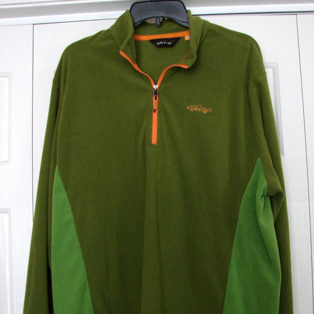 men's Orvis light weight fleece green xl